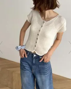 CANAL JEAN Elmar 半袖サマーニットカーディガンのサムネイル