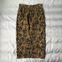 40s 50s ダックハンターカモ ベイカーパンツ コの字留め vintage