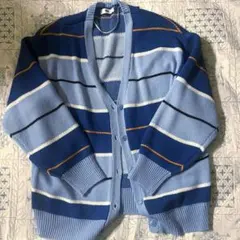 WE GO ストライプニットカーディガン