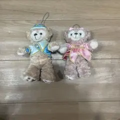 ダッフィー　シェリーメイ　ぬいぐるみバッジ