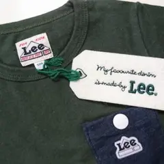 新品 Lee Tシャツ デニム胸ポケット カーキのサムネイル
