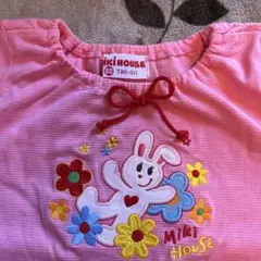 Miki House ピンクロンパース 80