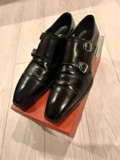 【正規美品】REGAL 27EL 26.5cmブラック ダブルモンク(箱あり)