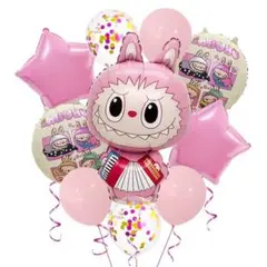 Labubuラブブ 誕生日パーティー風船セットバースデーガー
