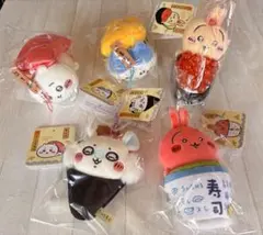 ちいかわ 寿司 マスコット ちいかわ　うさぎ　お茶　ハチワレ　モモンガ