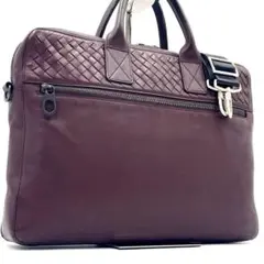 【美品】ボッテガヴェネタ イントレチャート ブリーフケース 2way ボルドー