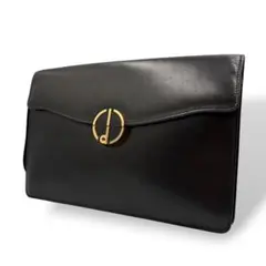 dunhill ダンヒル クラッチバッグ セカンドバッグ ブラック ゴールド金具