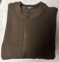 UNIQLO C クルーネック フルジップ カーディガン　Lサイズ