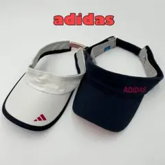 【adidas】サンバイザー２個　ゴルフ　スポーツ　帽子　ユニセックス