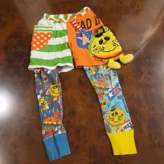 JAM キッズ パンツ キャラクターワッペン 総柄