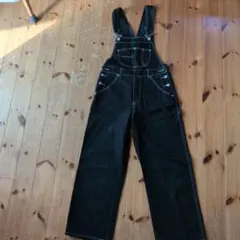 Ungrid ブラック デニムオーバーオール