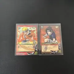 NARUTO カードゲーム 忍-25 うずまきナルト 忍-26 うちはサスケのサムネイル
