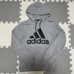 ゆ*き様 adidas グレー フード付きパーカー Mサイズ