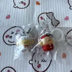 サンリオキャラクターめじるしアクセサリー★ふわふわスノー＆いちご★プリン