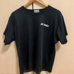 【練習着】YONEX ロゴ 半袖シャツ ブラック Lサイズ