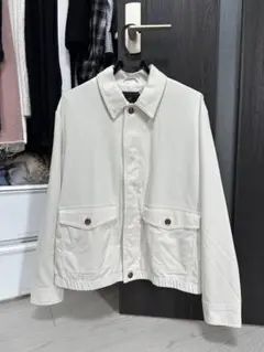 H&M ジャケット アイボリー 白 アウター ブルゾン メンズ Mサイズ