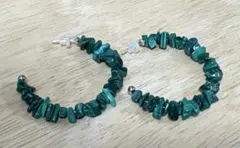 ハンドメイドピアス☆マラカイト☆