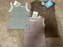 処分！新品☆タンクトップ女の子3点セット(80)