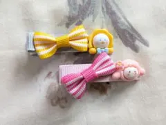 リボンデザイン ヘアピンセット ☆3