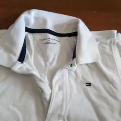 トミーヒルフィガー　白　半袖　ポロシャツ　5t　106-113