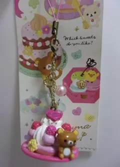 コリラックマ ジュエリーストラップ ハート型クリスタル ピンク | Mercari