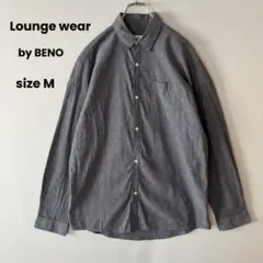 Lounge wear by BENO オーバーサイズ シャツ 無地 グレー M