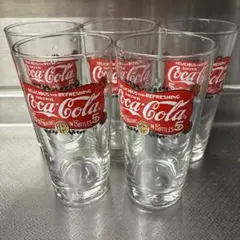 Coca-Cola コカ・コーラグラス 6個セット アンティーク ステンド調