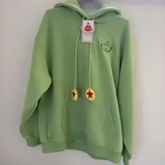 リトルグリーンメンパーカー　L サイズレディース　トイストーリー　裏起毛　緑