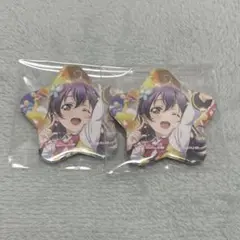 ラブライブ μ's サニソン 星型缶バッジ 園田海未