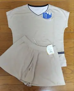 2点セット① バボラ シャツ 、ショートパンツ セットアップ レディーステニスウ