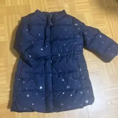 GAPネイビー 星柄 ダウンコート 100cm~ 3Y