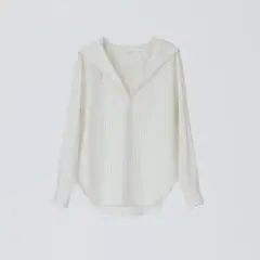 新品未使用 ZOE Sunshade Hoodie Shirts stripeのサムネイル