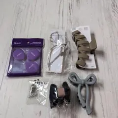 バレッタ　まとめ売り　リボン型　ヘアアクセサリー　ミニコットン