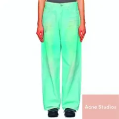 Acne Studios ターコイズ ストレートジーンズ