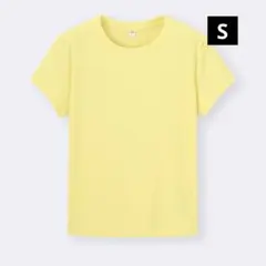 GU リブT 半袖 Tシャツ イエロー S［356680］のサムネイル