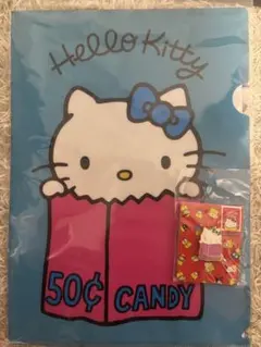 miku⭐　ハローキティ展　沖縄限定トートバッグ　&クリアファイル 新品未使用】沖縄限定 ハローキティ展 トートバック ブルー