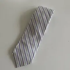 BARBA ストライプ 紫水色ネクタイのサムネイル