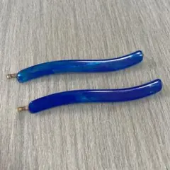 うねりのマーブルデザインヘアピンセット　昭和レトロ