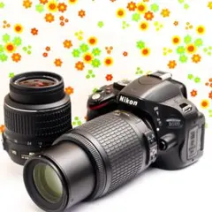 ダブルレンズセット！❤ニコン Nikon D5100❤スマホに転送❤美しいボケ