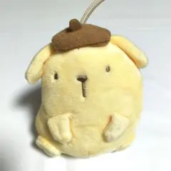 1999 サンリオ　ポムポムプリン ぬいぐるみマスコット ニット風　キーホルダー 1999 サンリオ ポムポムプリン ぬいぐるみマスコット ニット風