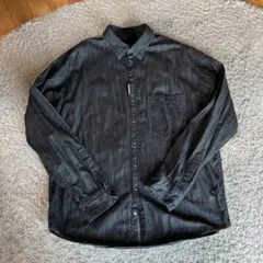 DSQUARED2 ブラック デニムシャツ 52
