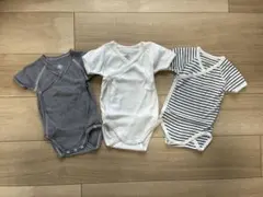 プチバトー　マリニエール ミラレ 半袖あわせボディ　3枚　6m 67cm