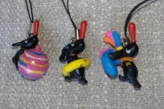 角川文庫のマスコットキャラクターハッケンくんのストラップ　3個セット