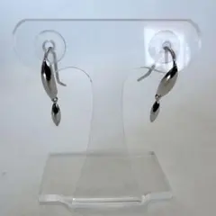 美品 K14WG ピアス14金ホワイトゴールド 0.4g P798