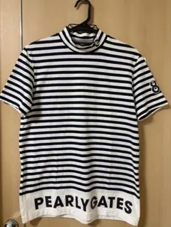 PEARLY GATES ストライプ ゴルフシャツ