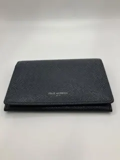 ペッレモルビダ 名刺入れ カードケース ネイビー 箱付
