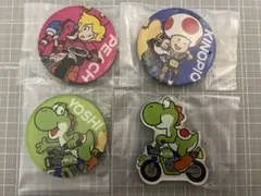 マリオカートワールドキャラマグネッツ　ヨッシーAB　ピーチB　キノピオB