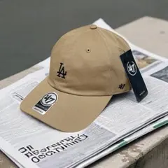 47ブランド　LAドジャース　MLBキャップベージュ　ミニロゴ　　新品　即日発送