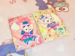 香港ディズニーランド 20周年 リーナベル カード 2枚セット スペシャル