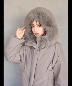 A*m様 新品タグ付　スナイデルグレー ファー付きショートダウンジャケット